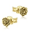 Pretty Flowers Silver Ear Stud STS-5481